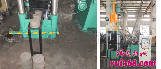 屑餅機采用先進技術，對鋁屑、銅屑、生鐵屑壓塊